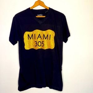 Miami 305 Black T-shirt Sz M